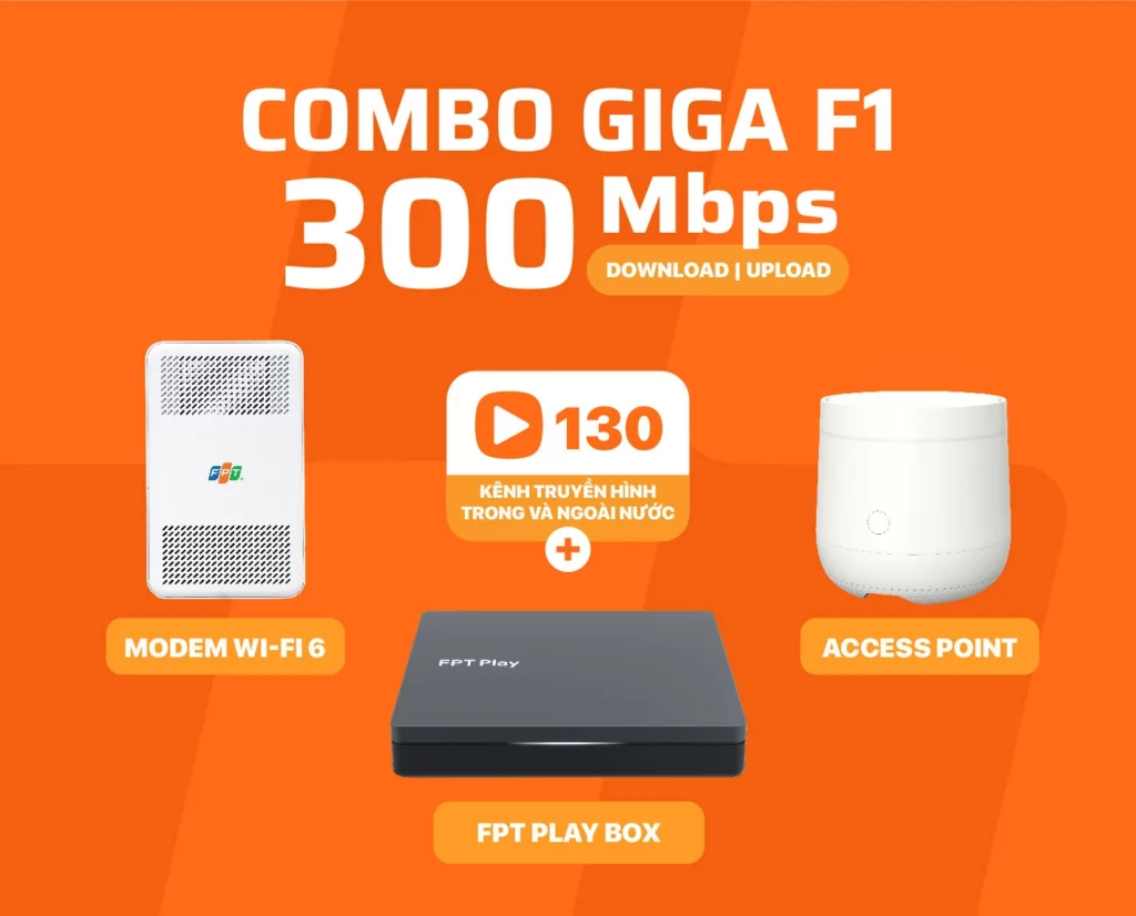 FPT Long Biên - Tổng đài đăng ký lắp mạng WiFi FPT cáp quang Combo giga F1